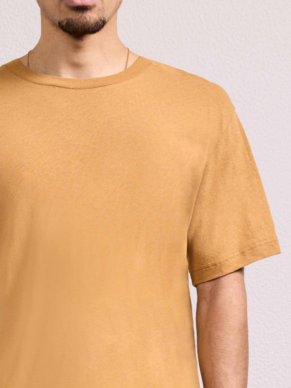 Frescobol Carioca DINIS PRINTED COTTON T-SHIRT Almond