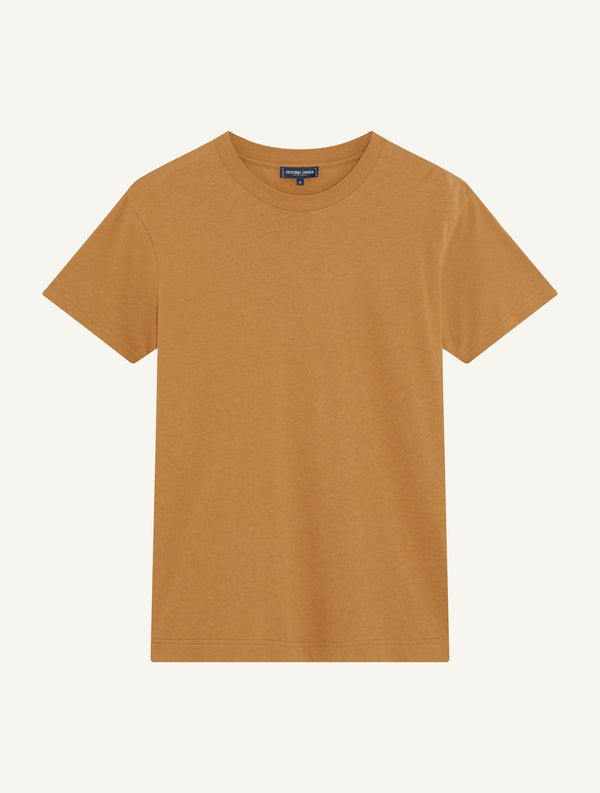 frescobol carioca DINIS PRINTED COTTON T-SHIRT Almond