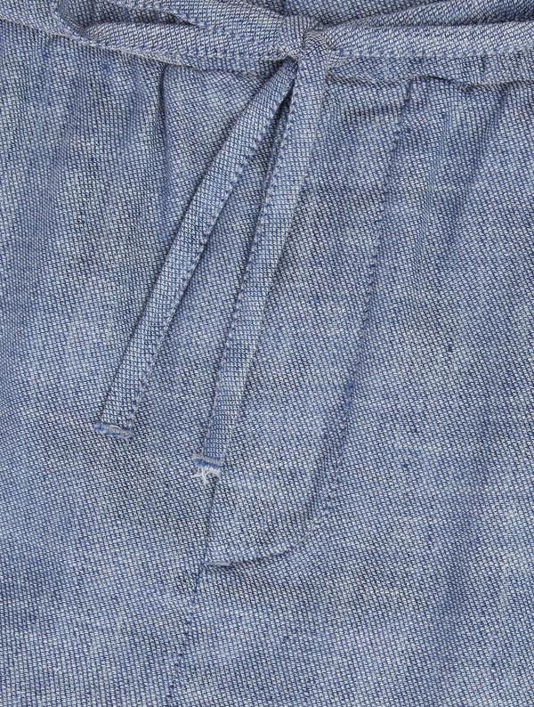 frescobol carioca FELIPE LINEN SHORTS Melange Navy Blue