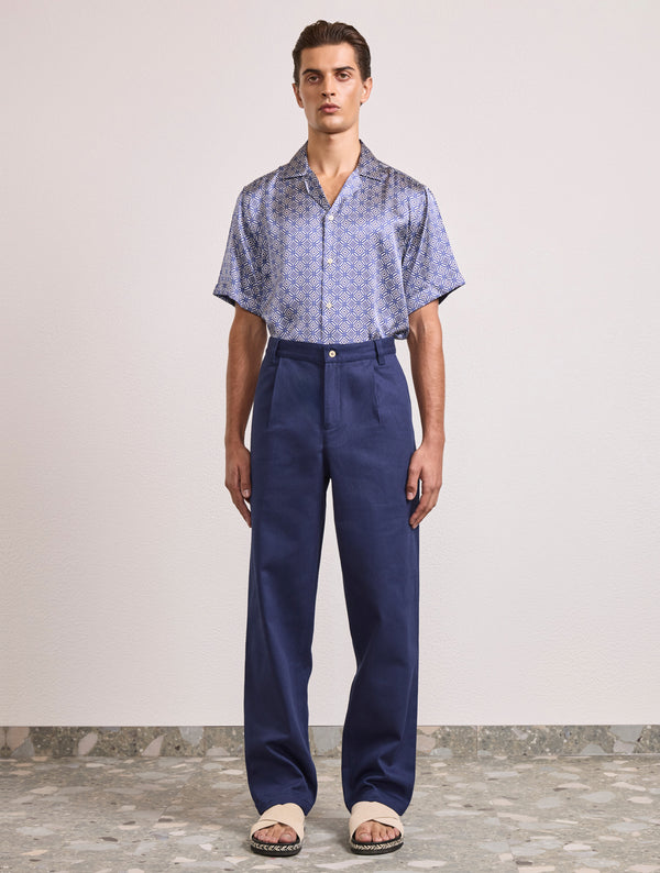 Frescobol Carioca ALDO TWILL TROUSERS Navy