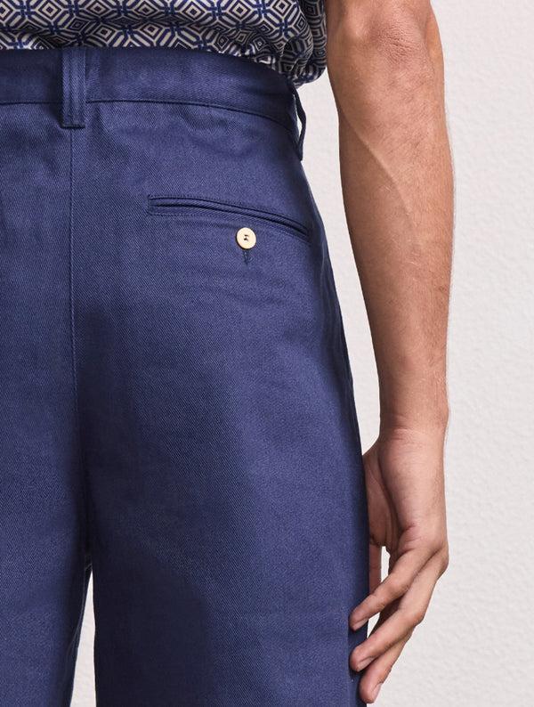 Frescobol Carioca ALDO TWILL TROUSERS Navy
