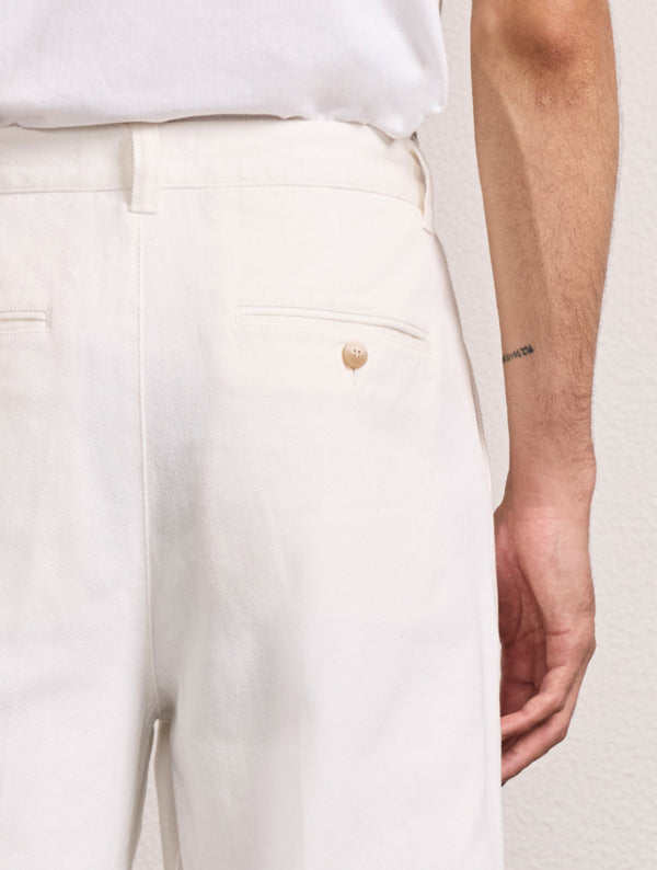 Frescobol Carioca ALDO TWILL TROUSERS Off-White