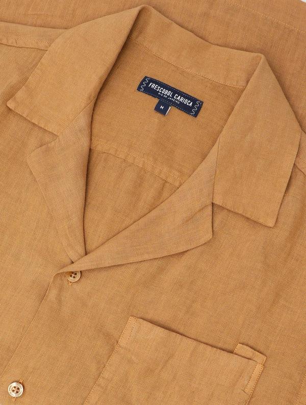 frescobol carioca ANGELO LINEN SHIRT Almond