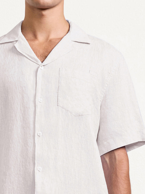Frescobol Carioca ANGELO LINEN SHIRT White