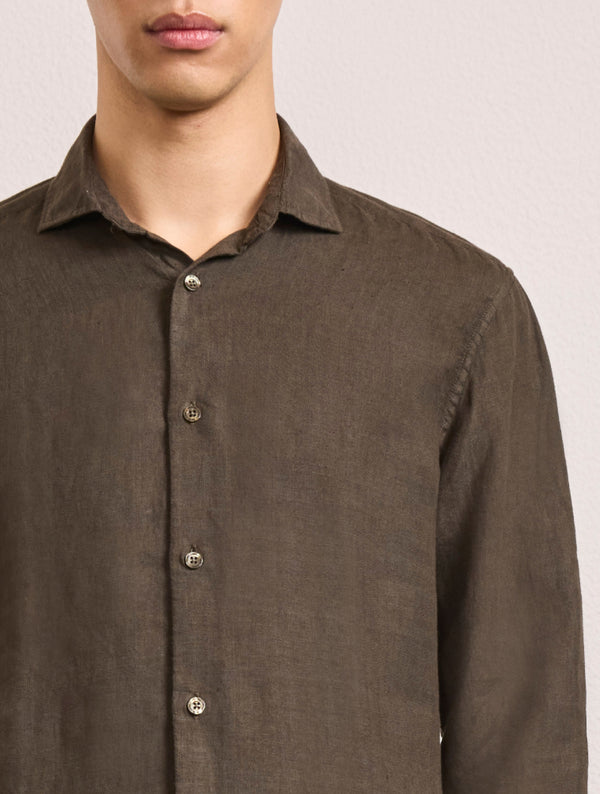 Frescobol Carioca ANTONIO LINEN SHIRT Seawood