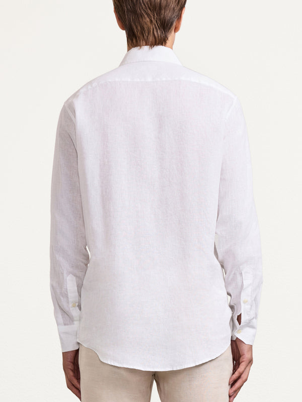 Frescobol Carioca ANTONIO LINEN SHIRT White