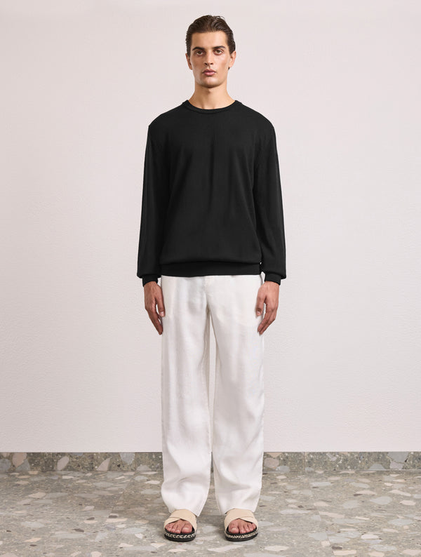 Frescobol Carioca BRAGA MERINO WOOL SWEATER Black