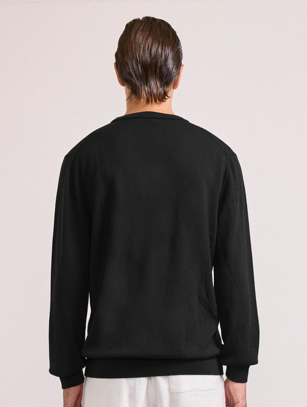 Frescobol Carioca BRAGA MERINO WOOL SWEATER Black