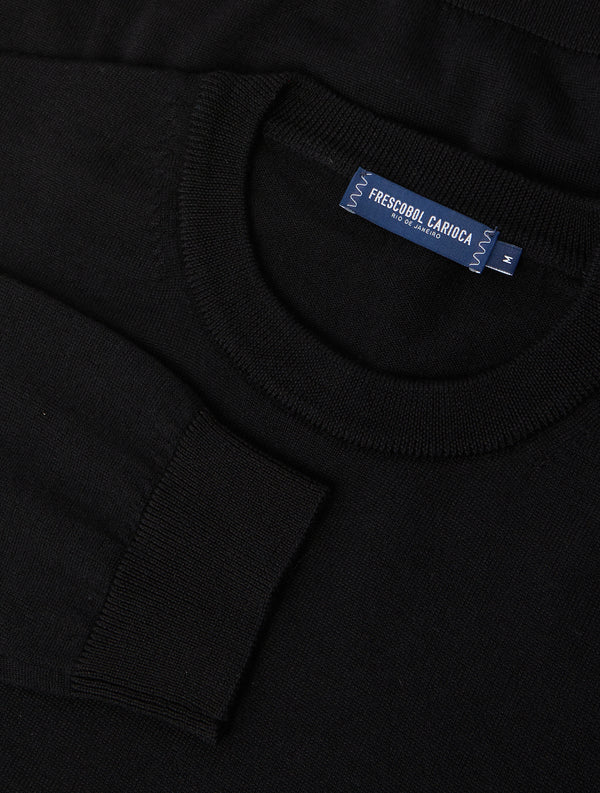 frescobol carioca BRAGA MERINO WOOL SWEATER Black