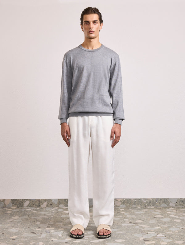 Frescobol Carioca BRAGA MERINO WOOL SWEATER Grey