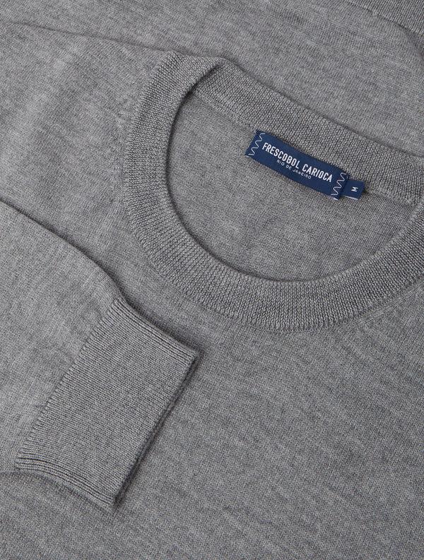 Frescobol Carioca BRAGA MERINO WOOL SWEATER Grey