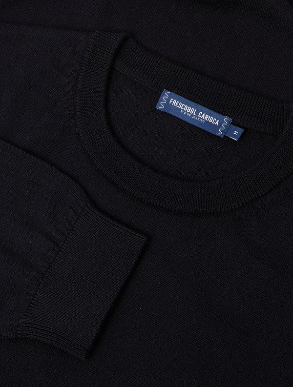 frescobol carioca BRAGA MERINO WOOL SWEATER Navy