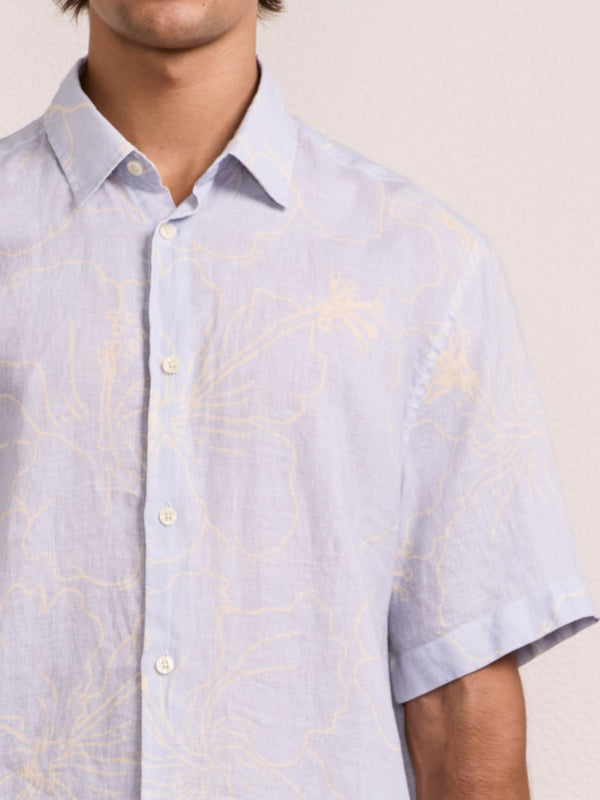 Frescobol Carioca CASTRO LINEN SHIRT Sky Blue FS