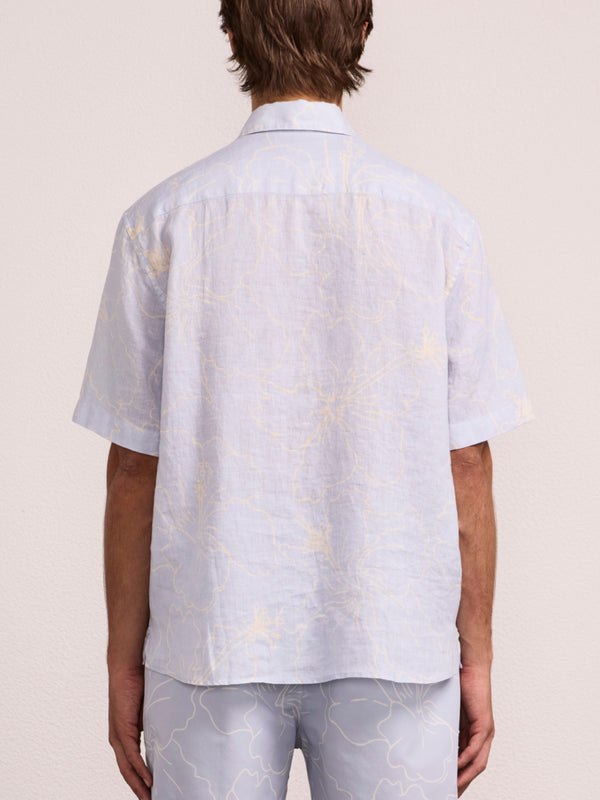 Frescobol Carioca CASTRO LINEN SHIRT Sky Blue FS