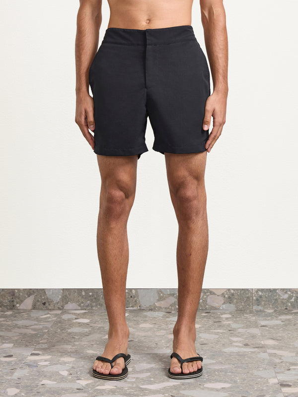 Frescobol Carioca CLASSIC SWIM SHORTS Black