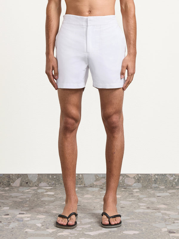 Frescobol Carioca CLASSIC SWIM SHORTS White