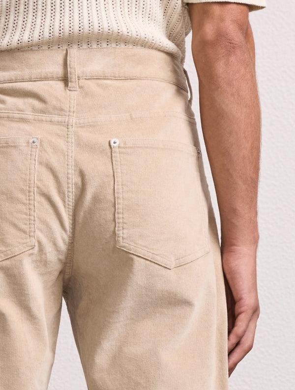 Frescobol Carioca COLUMBO CORDUROY TROUSER Beige