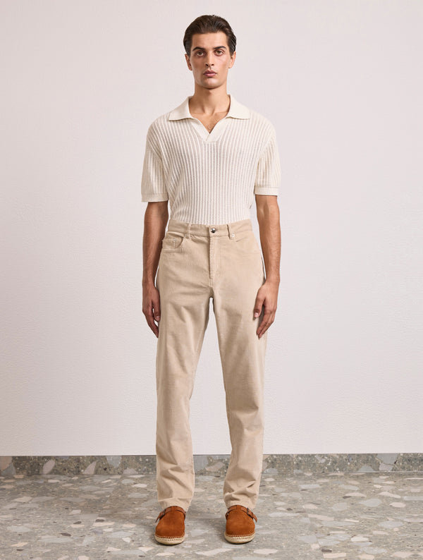 frescobol carioca COLUMBO CORDUROY TROUSER Beige