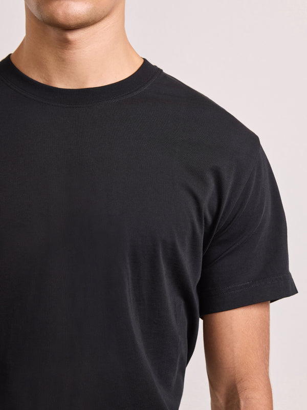 Frescobol Carioca DINIS COTTON T-SHIRT Black