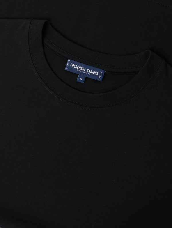 frescobol carioca DINIS COTTON T-SHIRT Black