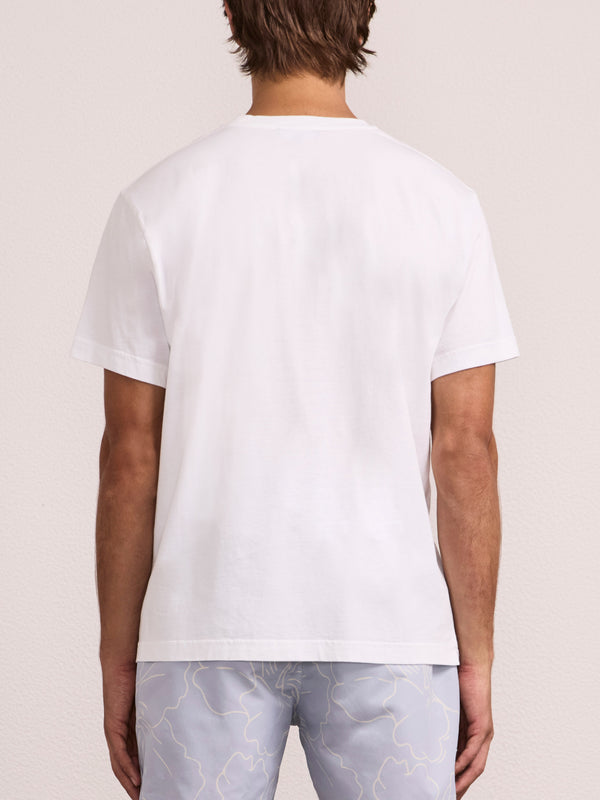 Frescobol Carioca DINIS PRINTED T-SHIRT White FS