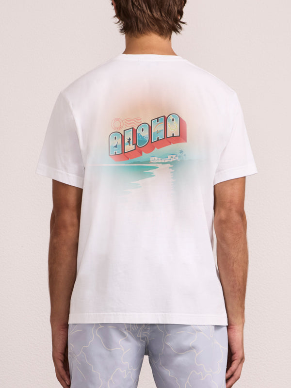 Frescobol Carioca DINIS PRINTED T-SHIRT White FS