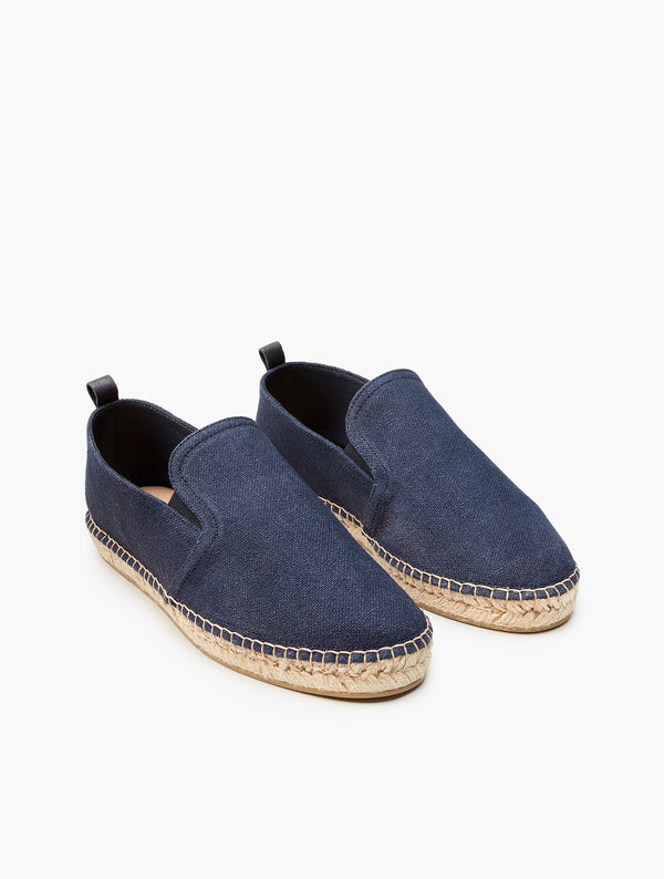 Frescobol Carioca EMMANUEL LINEN ESPADRILLES Navy