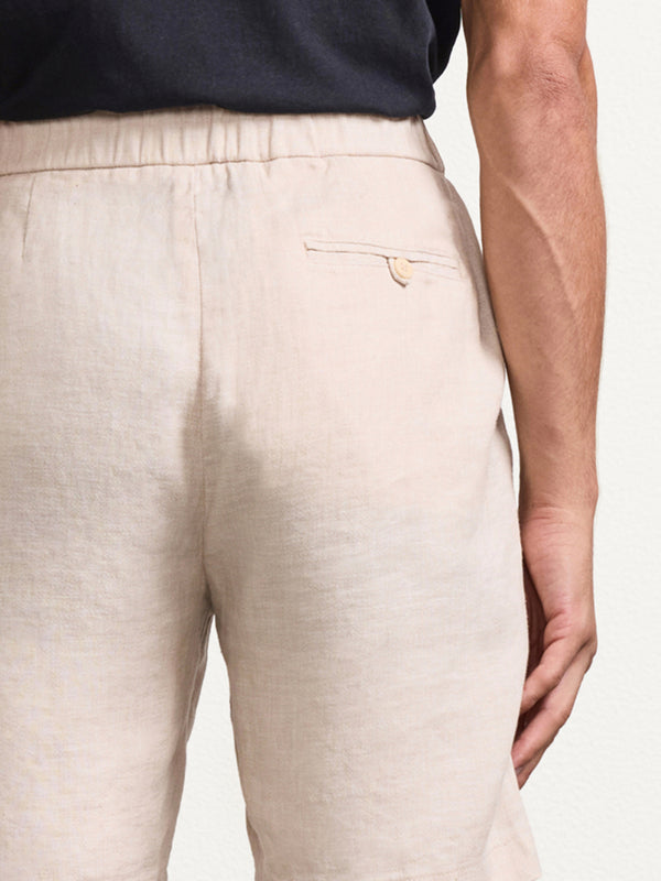Frescobol Carioca FELIPE LINEN SHORTS Sand