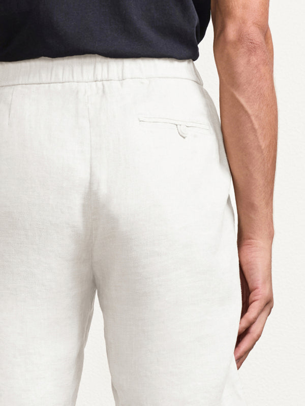 Frescobol Carioca FELIPE LINEN SHORTS White