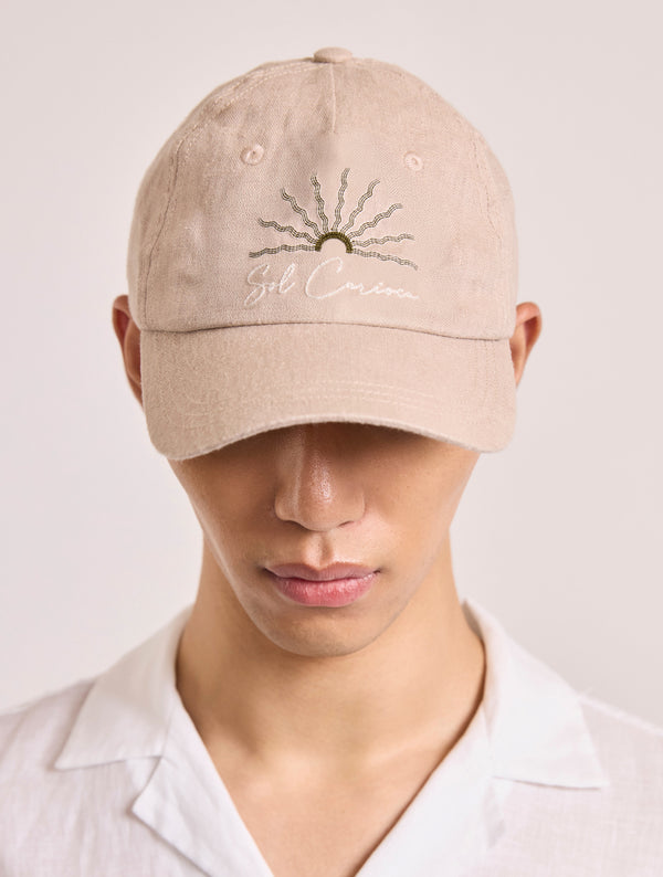 Frescobol Carioca FERNANDO LINEN CAP Beige