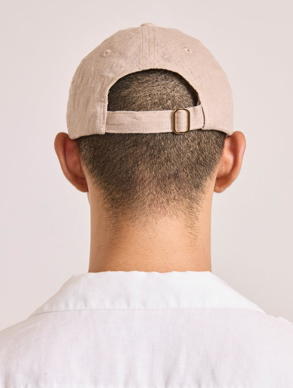 Frescobol Carioca FERNANDO LINEN CAP Beige