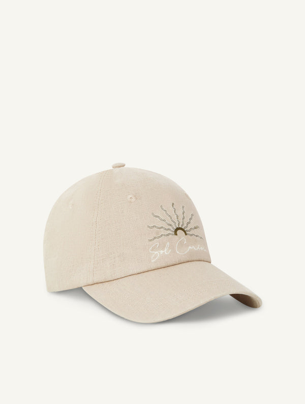 Frescobol Carioca FERNANDO LINEN CAP Beige