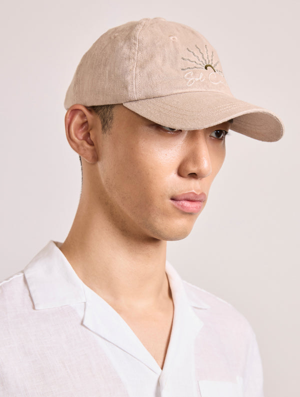 frescobol carioca FERNANDO LINEN CAP Beige