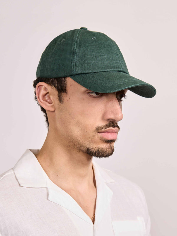 Frescobol Carioca FERNANDO LINEN CAP Evergreen