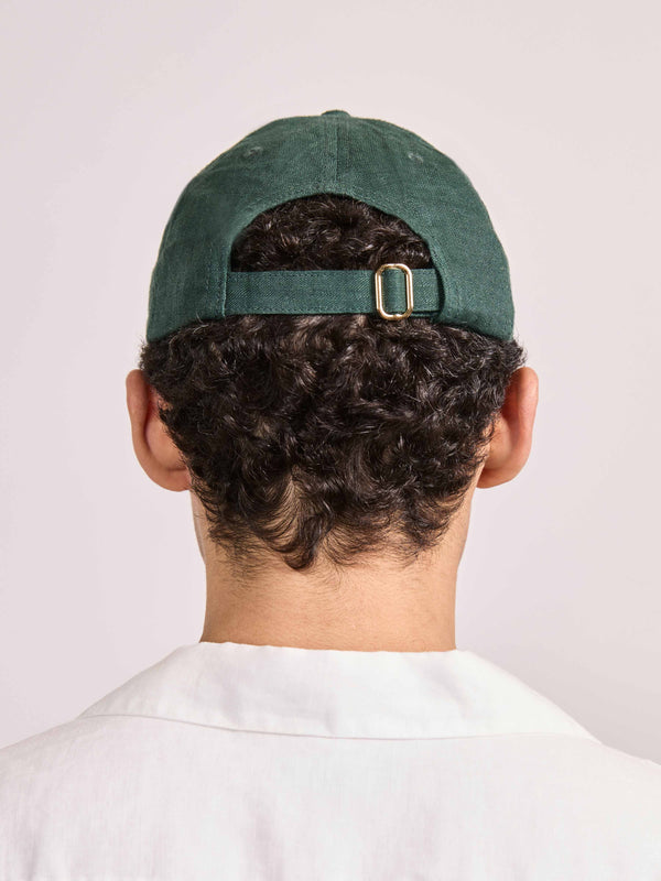 Frescobol Carioca FERNANDO LINEN CAP Evergreen