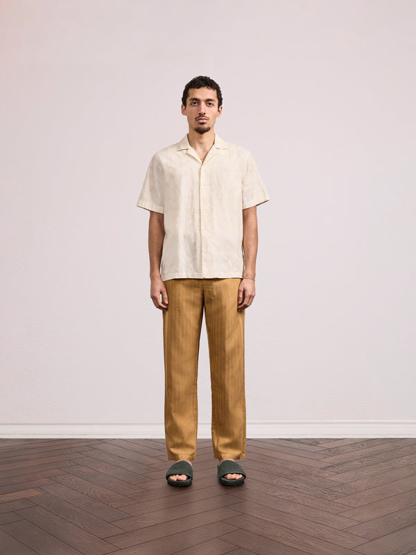 Frescobol Carioca FRANCA COTTON SHIRT Ivory