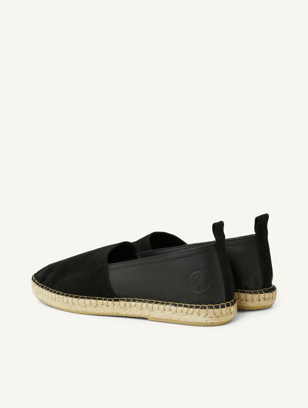 Frescobol Carioca HELIO SUEDE ESPADRILLES Black