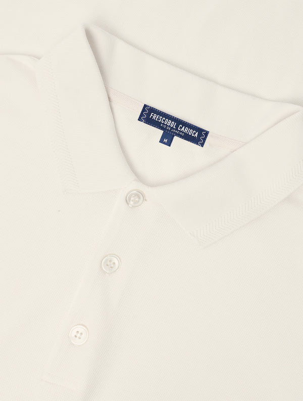 frescobol carioca HORACIO COTTON PIQUET POLO Ivory