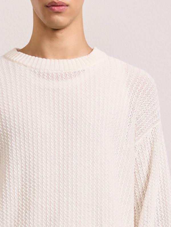 Frescobol Carioca JARDIM LINEN SWEATER Off-White