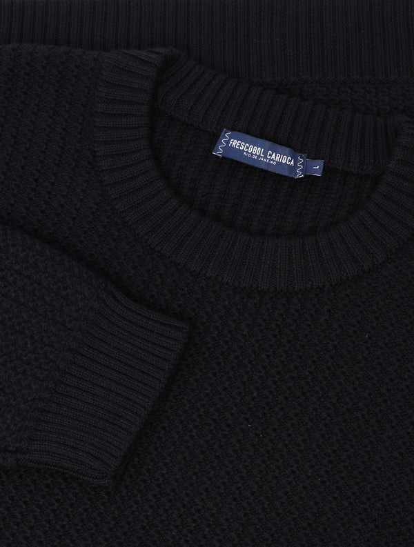 frescobol carioca JARDIM MERINO SWEATER Navy