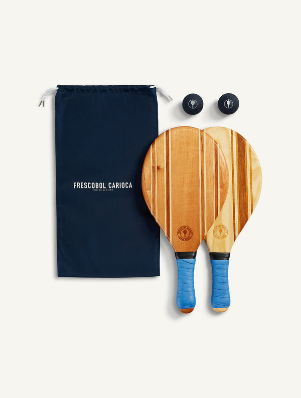 Frescobol Carioca LEBLON BEACH BAT SET Blue