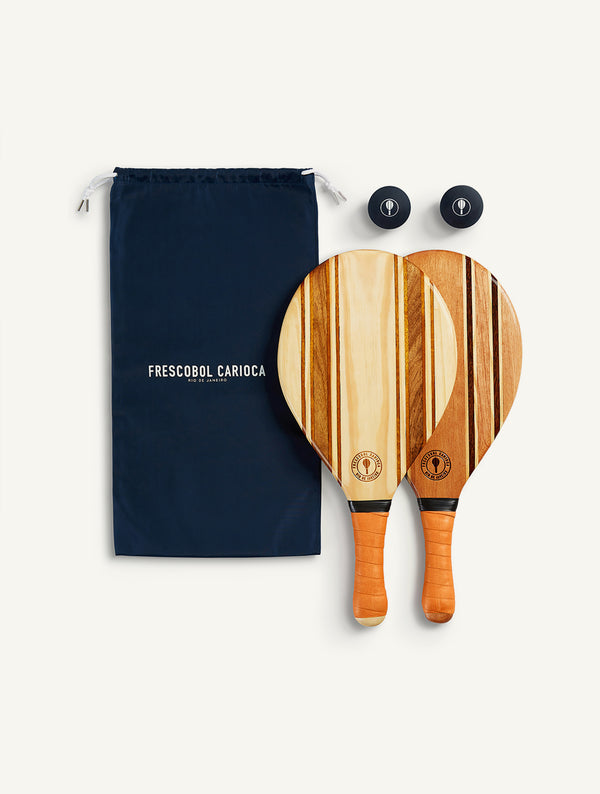 Frescobol Carioca LEBLON BEACH BAT SET Orange