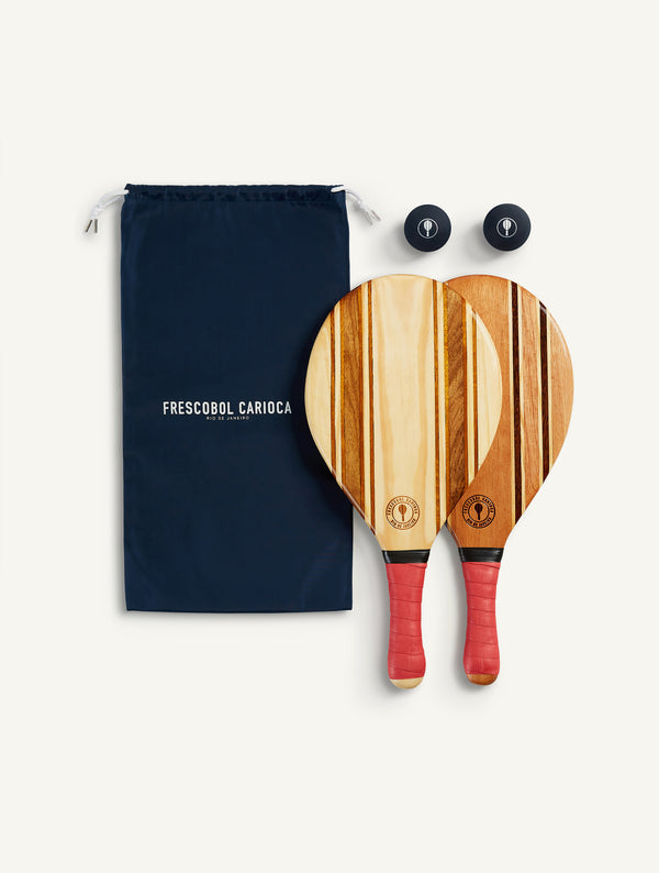 Frescobol Carioca LEBLON BEACH BAT SET Red