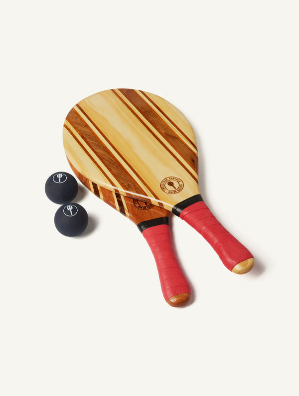 frescobol carioca LEBLON BEACH BAT SET Red