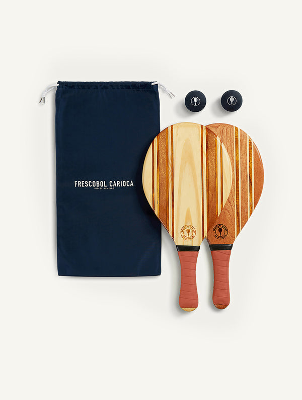 Frescobol Carioca LEBLON BEACH BAT SET Terracotta