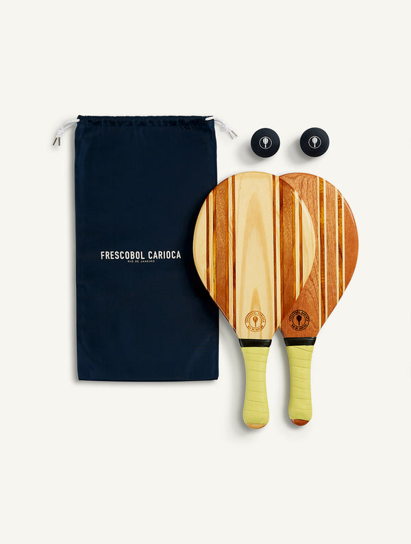 Frescobol Carioca LEBLON BEACH BAT SET Yellow
