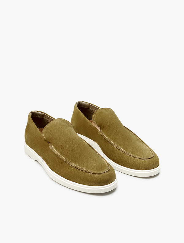 Frescobol Carioca MIGUEL SUEDE LOAFERS Spinach