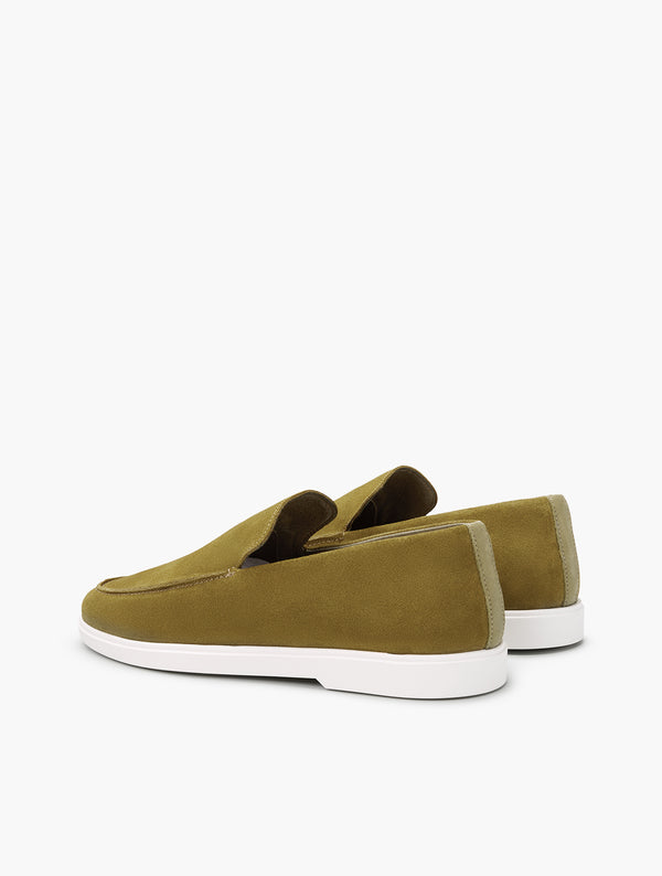 frescobol carioca MIGUEL SUEDE LOAFERS Spinach