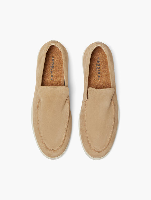 Frescobol Carioca MIGUEL SUEDE LOAFERS Stone Beige