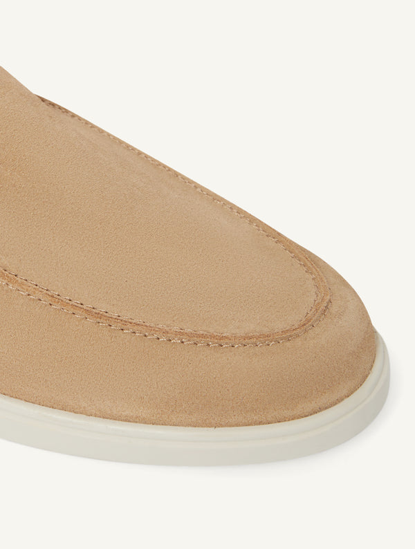 frescobol carioca MIGUEL SUEDE LOAFERS Stone Beige